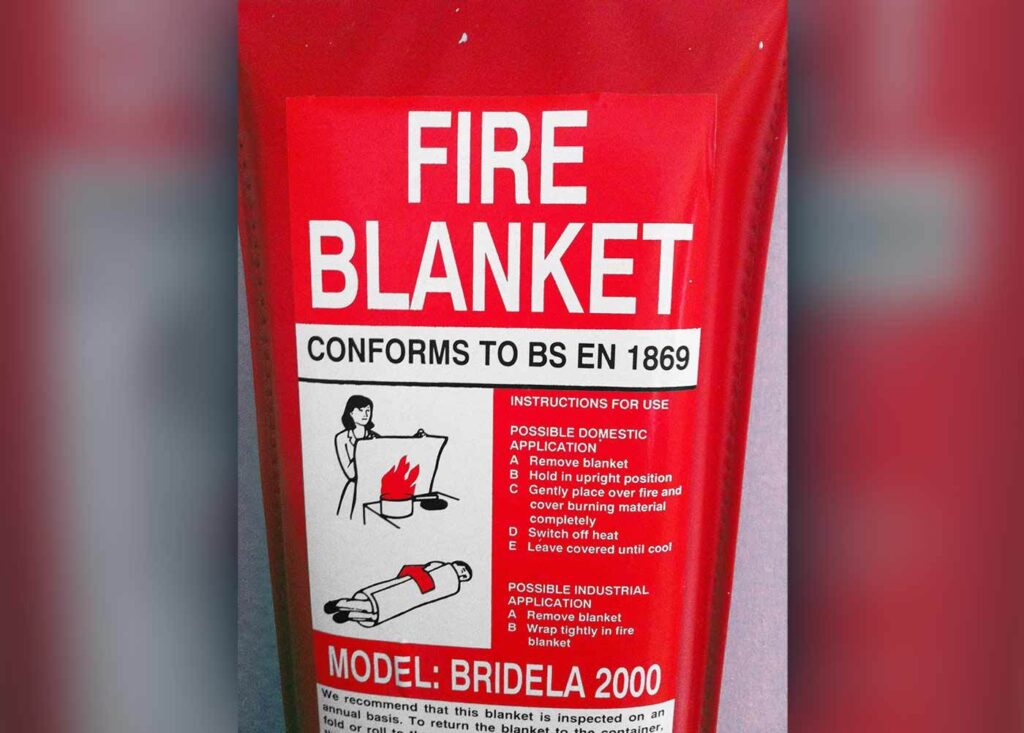 What should I do if my fire blanket is damaged
