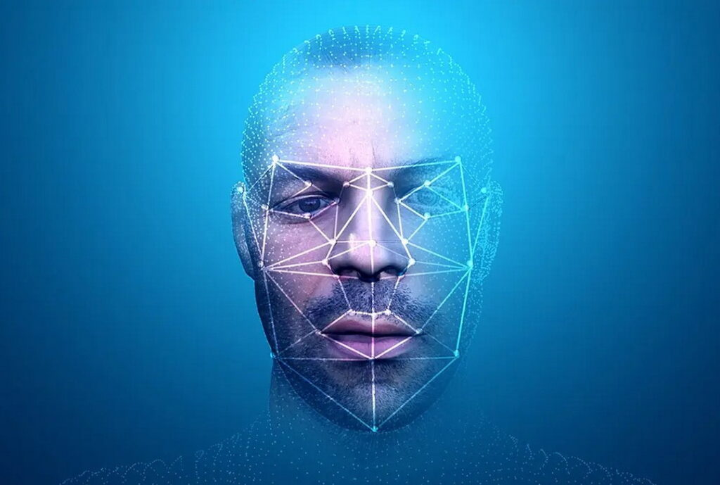 Facial Recognition. DeepFace program depiction
