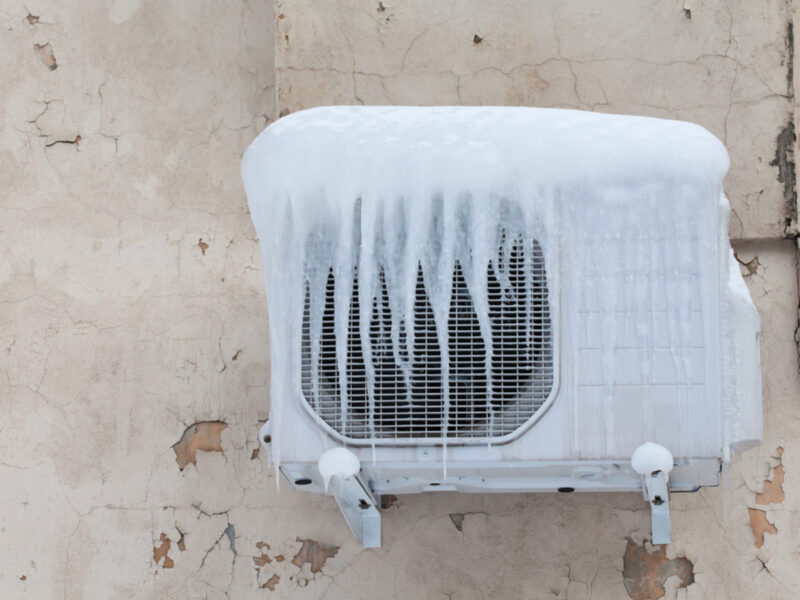 Frozen Evaporator Coil